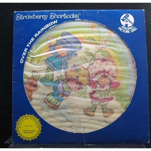 Strawberry Shortcake Over The Rainbow Vinyl Record LP Picture Disc Rare